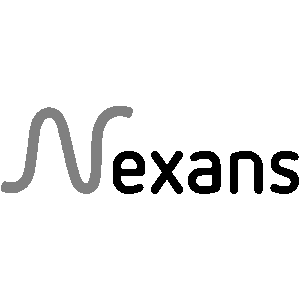 a black background with a white letter n